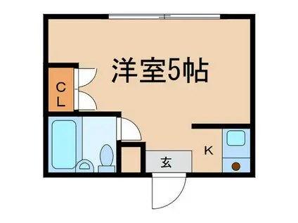 コーポ園(1K/1階)の間取り写真