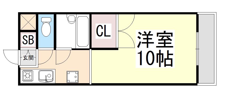 メゾンドプレミール(1K/4階)の間取り写真