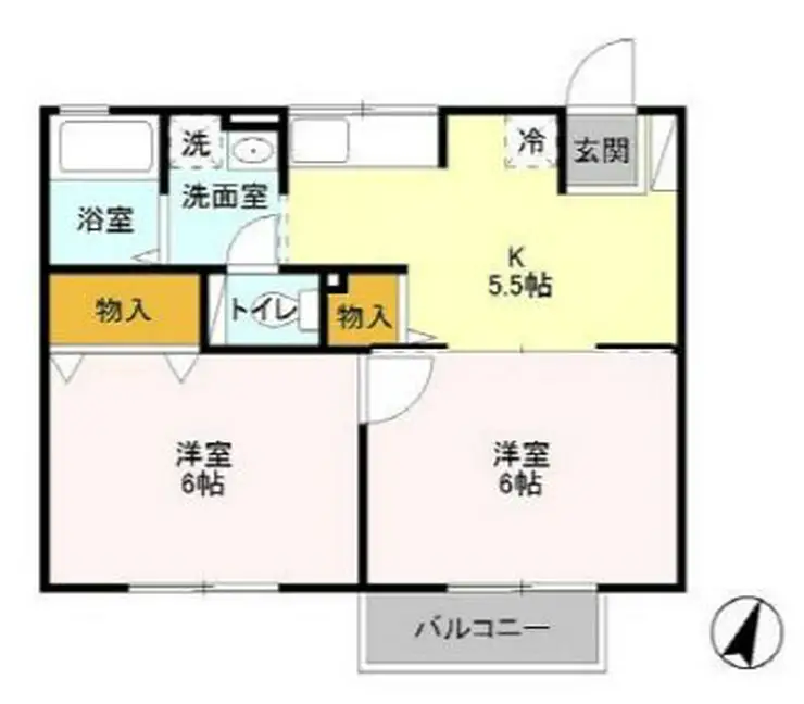 コンフォールシャンブル 2階階 間取り