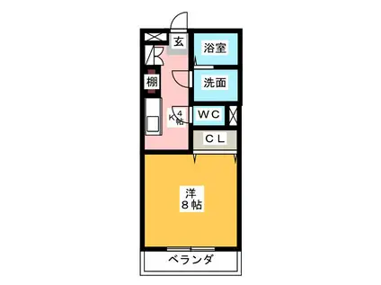 ART FOREST(1K/3階)の間取り写真