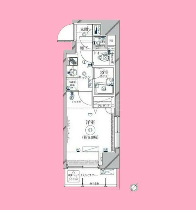 クレイシア新横浜 9階階 間取り