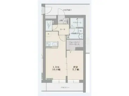 セフィーロ(1LDK/1階)の間取り写真