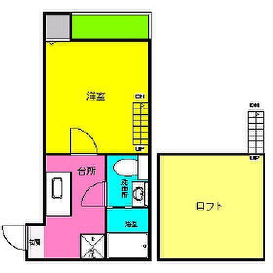 VIDA大同(1SK/1階)の間取り写真