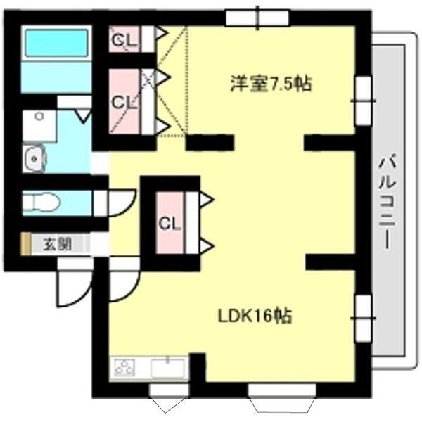 コーポサブリナ(2LDK/2階)の間取り写真
