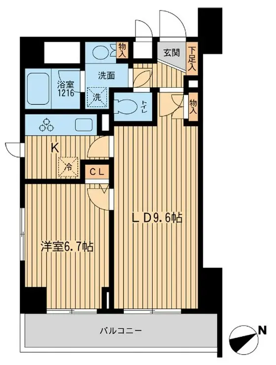 ラポール三田 7階階 間取り
