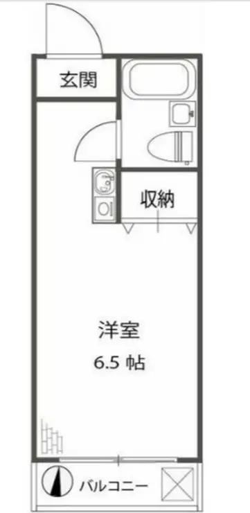 本郷フタキサンハイツ 1階階 間取り