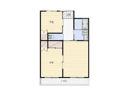 RE・POSE半田山(2LDK/2階)の間取り写真