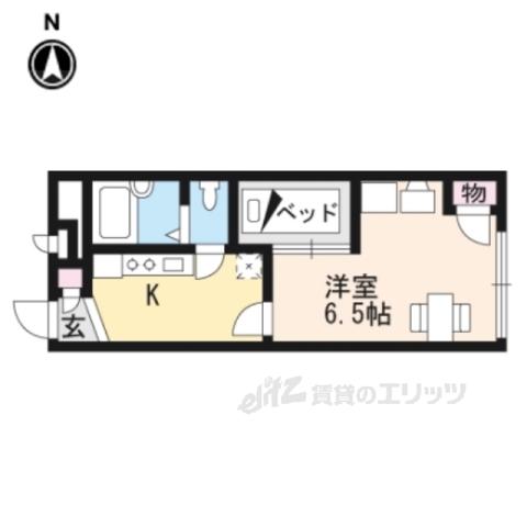 レオパレスヤングフォレストA(1K/1階)の間取り写真