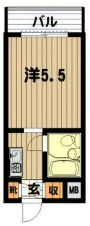 ユースフル祐天寺No.2 5階階 間取り