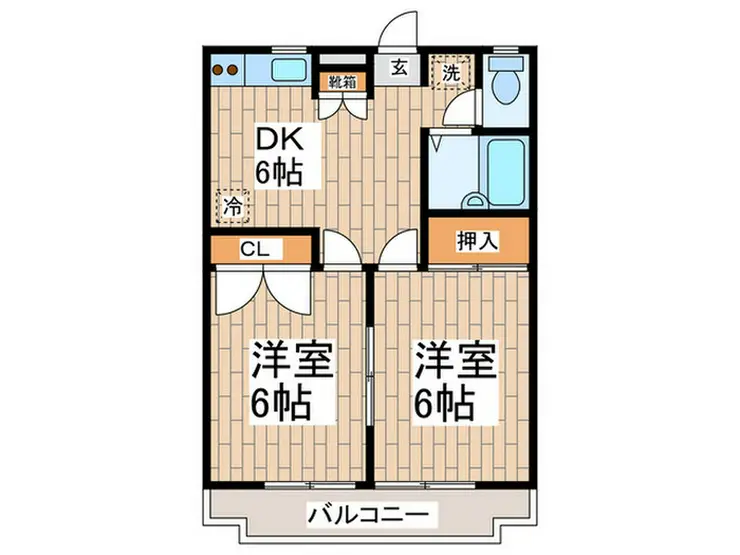 モンシャトー中原 2階階 間取り