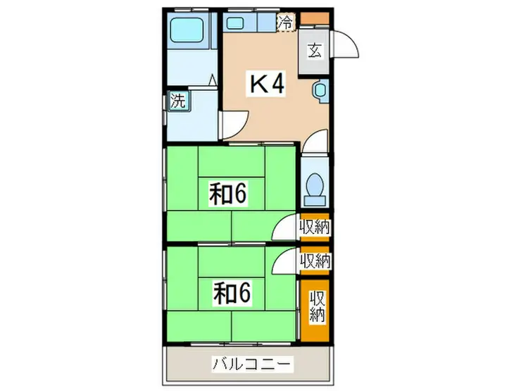 コーポ倉本A 1階階 間取り