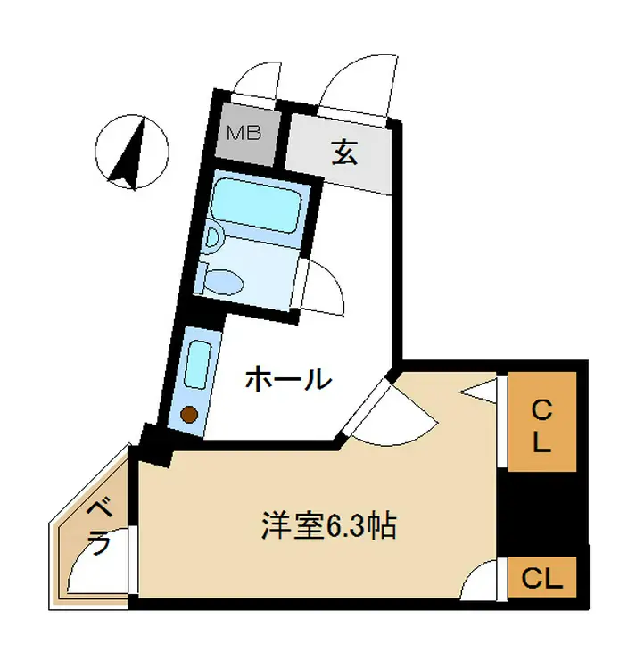 アソシエ横浜 5階階 間取り