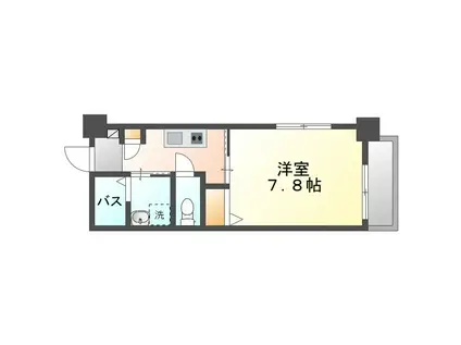 CASA COLINA(1K/4階)の間取り写真