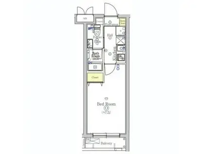 SHOKEN RESIDENCE西川口(1K/2階)の間取り写真