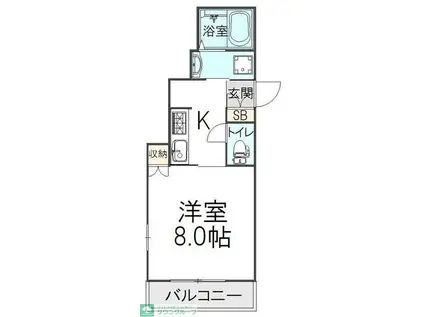 NORMA JEANノーマジーン(1K/1階)の間取り写真