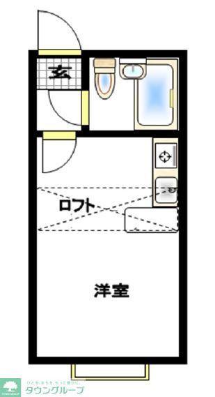 ベルピア平塚第11(ワンルーム/2階)の間取り写真