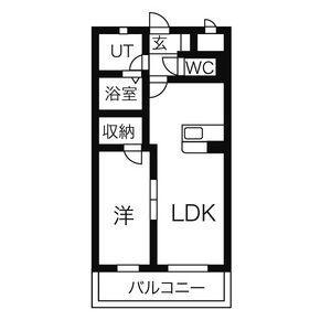 プレステージ千種(1LDK/1階)の間取り写真