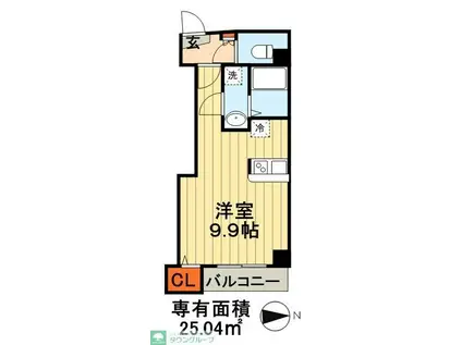 トレド新宿(1K/6階)の間取り写真