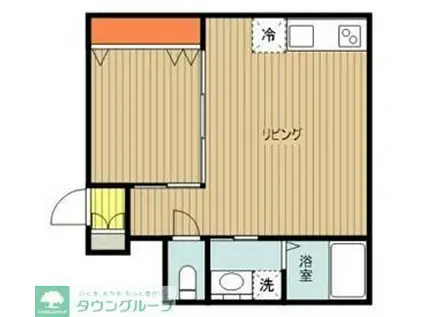 コートヤード南阿佐ヶ谷(1LDK/1階)の間取り写真