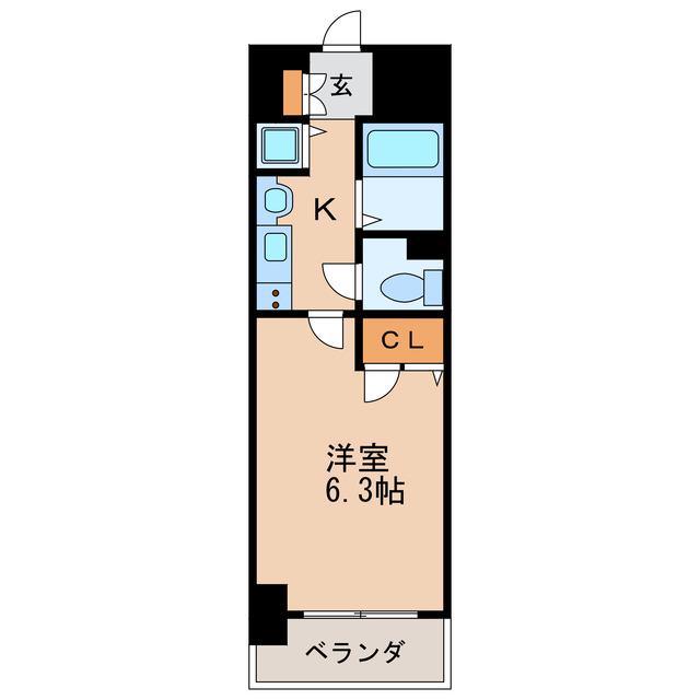 プレサンス泉セントマーク(1K/5階)の間取り写真