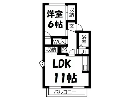 スペースT・K(1LDK/2階)の間取り写真
