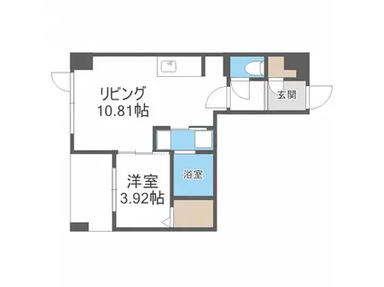 MODENA SIAN(1LDK/5階)の間取り写真