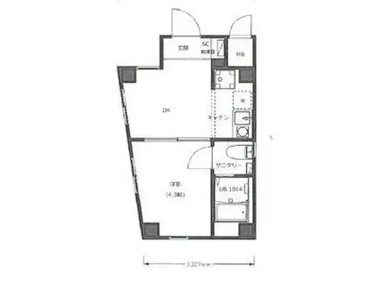 LOTSO大山(1DK/1階)の間取り写真