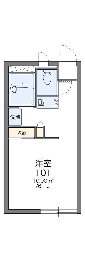 レオパレスラ・シンシア(1K/2階)の間取り写真