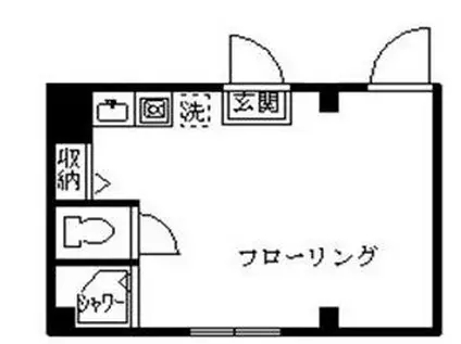 プレシャス中野(ワンルーム/1階)の間取り写真