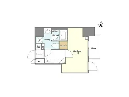 ORSUS中野(1K/3階)の間取り写真
