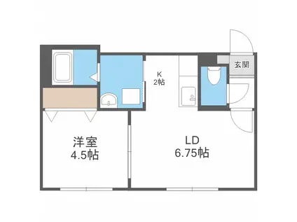セントラルリッツ30(1LDK/2階)の間取り写真