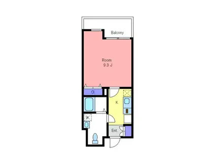 ブリッサ芦花公園(1K/5階)の間取り写真