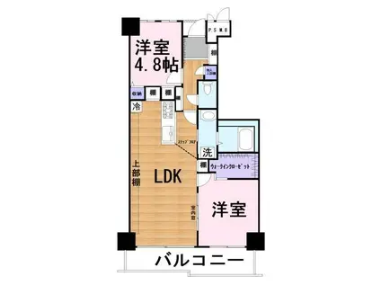 セルバ守山(2LDK/10階)の間取り写真
