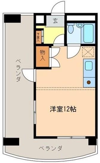 シャトレー平針(1K/5階)の間取り写真