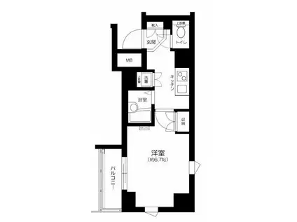 ARTESSIMO PASSO(1K/9階)の間取り写真