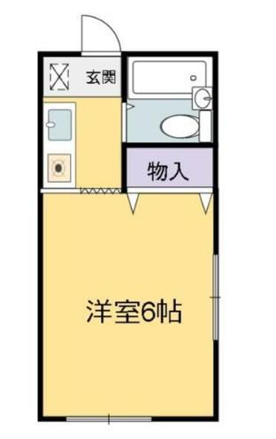 アゼリアKーII(1K/1階)の間取り写真