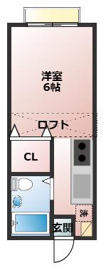 トキワハイツ(ワンルーム/1階)の間取り写真
