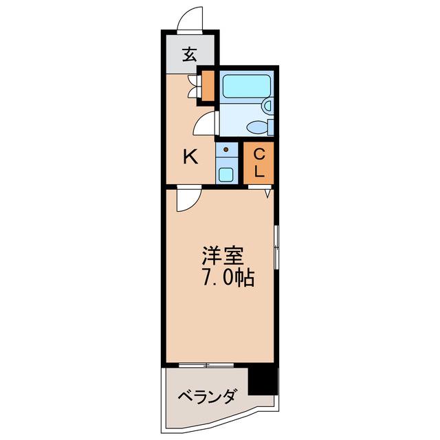 ライオンズマンション丸の内第6(1K/4階)の間取り写真