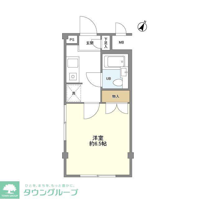 アービス白山(1K/2階)の間取り写真