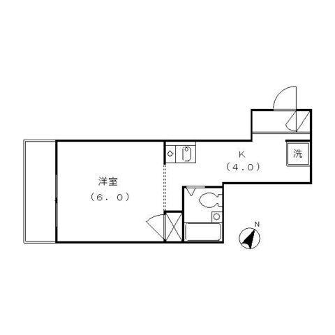 メゾンプレアデス(1K/3階)の間取り写真