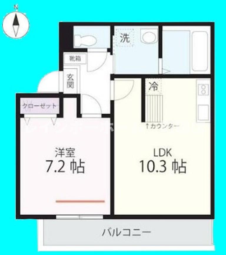 QUIET CRAB HOUSE TOGETHER長津田(1LDK/2階)の間取り写真