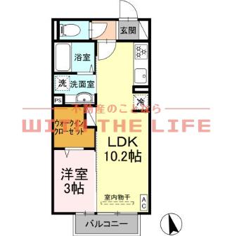 プランドール(1LDK/1階)の間取り写真