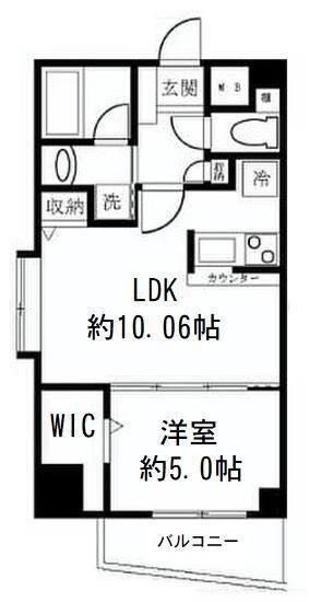 日神デュオステージ浅草(1LDK/10階)の間取り写真