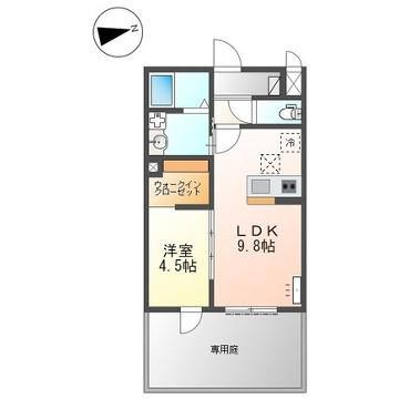 エクセルメゾン(1LDK/1階)の間取り写真