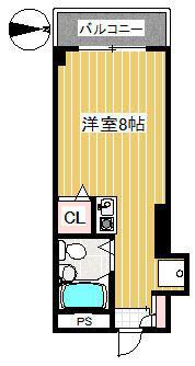 セリンライフ1番館(ワンルーム/1階)の間取り写真