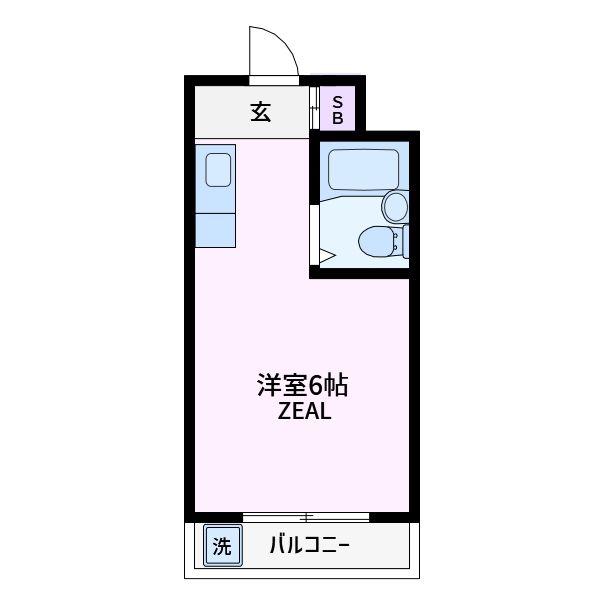 サンハイム西落合(ワンルーム/4階)の間取り写真