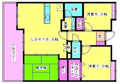 GRACIOUS筑紫通(3LDK/4階)の間取り写真