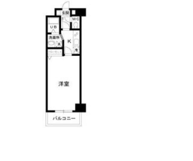 第3OTAビル(1K/6階)の間取り写真