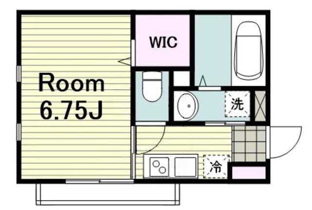 LOFTIA六番館(1K/2階)の間取り写真