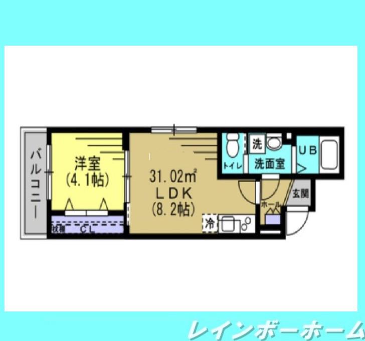 MJ松戸II(1LDK/1階)の間取り写真
